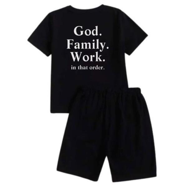 God Family Work Short Tracksuit
