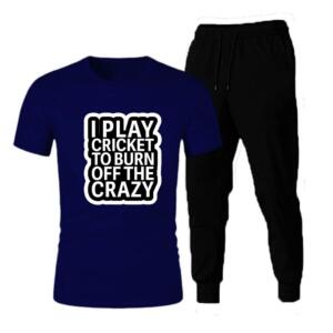 I Play Cricket To Burn Off Crazy Tracksuit - Image 3