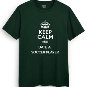 Keep Calm And Date A Soccer Player T-Shirt - Image 3