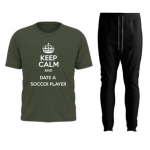 Keep Calm And Date A Soccer Player Tracksuit - Image 2