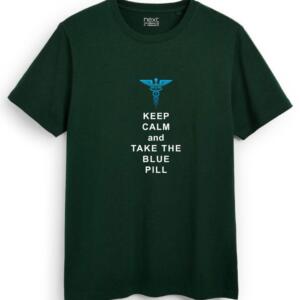 Keep Calm And Take The Blue Pill T-Shirt - Image 2
