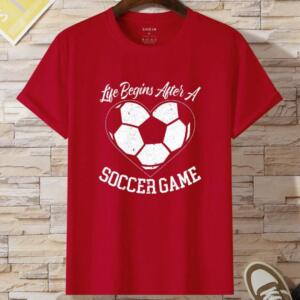 Life Begins After A Soccer Game T-Shirt - Image 4