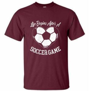 Life Begins After A Soccer Game T-Shirt - Image 2