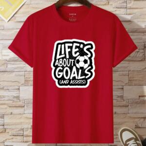 Life's About Goals And Assists T-Shirt - Image 6