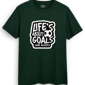 Life's About Goals And Assists T-Shirt - Image 2