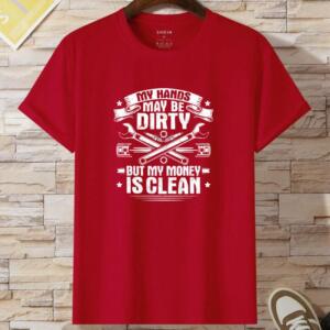 Mechanic Hands May Be Dirty But Money Is Clean T-Shirt - Image 3
