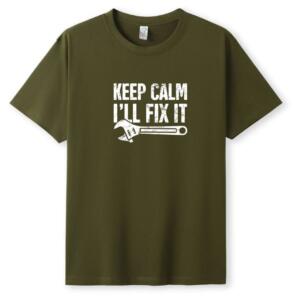 Mechanic Keep Calm I'll Fix It T-Shirt - Image 3