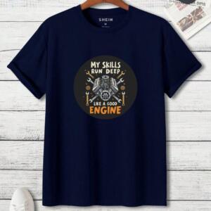 Mechanic My Skills Run Deep Like A Good Engine T-Shirt - Image 3
