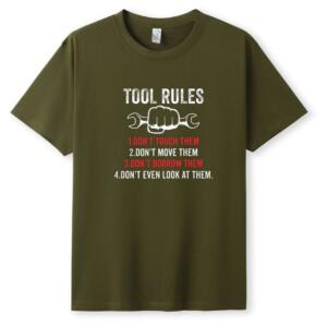 Mechanic Tool Rules T-Shirt - Image 5
