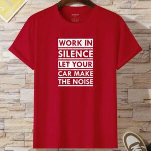 Mechanic Work In Silence Let Your Car Make Noise T-Shirt - Image 2