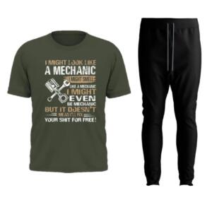 Might Look Like A Mechanic But It Doesn't Mean I'll Fix It For Free Tracksuit - Image 2