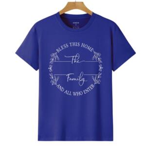 The Family Bless This Home And All Who Enter T-Shirt - Image 6