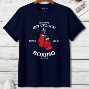 When Life Gets Tough Wear Boxing Gloves T-Shirt - Image 2
