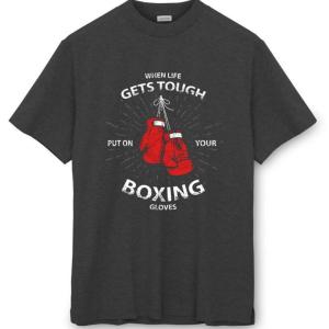 When Life Gets Tough Wear Boxing Gloves T-Shirt - Image 8