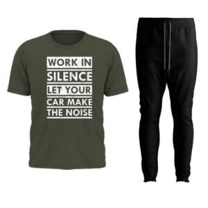 Work In Silence Let Your Make Noise Tracksuit - Image 4