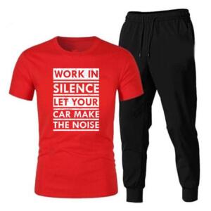 Work In Silence Let Your Make Noise Tracksuit - Image 2