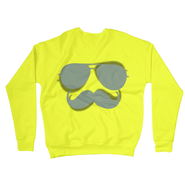 Glasses and Mustache Sweatshirts