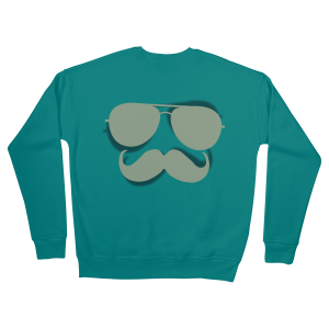 Glasses and Mustache Sweatshirts