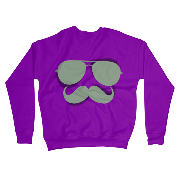 Glasses and Mustache Sweatshirts