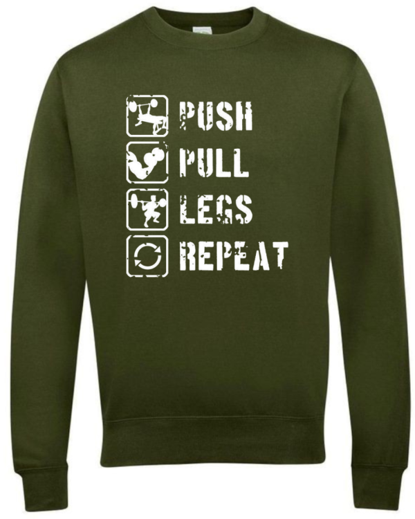 Push Pull Legs Repeat Sweatshirt