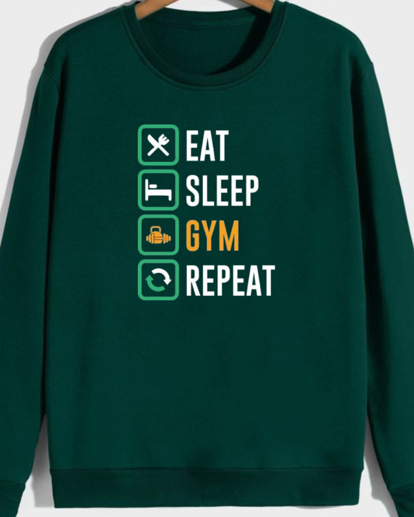 Eat Sleep Gym Repeat Sweatshirt