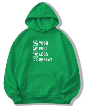 Push Pull Legs Repeat Hoodie