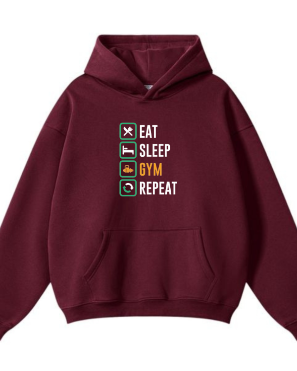 Eat Sleep Gym Repeat Hoodie