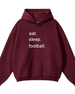 Eat Sleep Football Hoodie - Image 2
