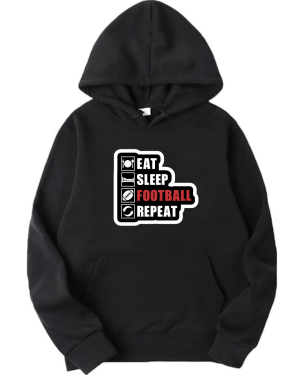 Eat Sleep Football Repeat Hoodie