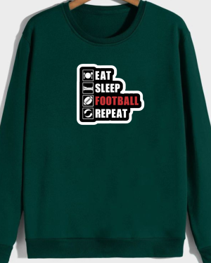Eat Sleep Football Repeat Sweatshirt - Image 5