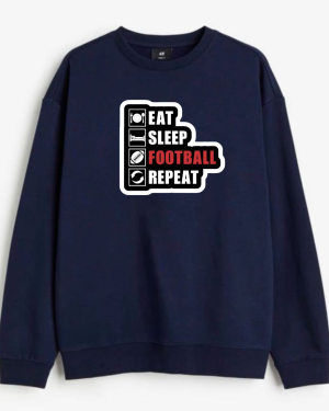 Eat Sleep Football Repeat Sweatshirt - Image 6