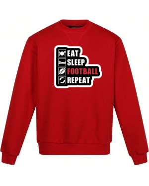 Eat Sleep Football Repeat Sweatshirt - Image 8