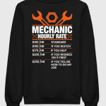 Mechanic Hourly Rates Sweatshirt