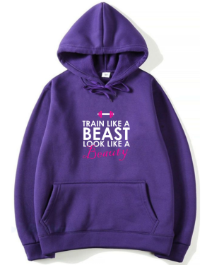 Train Like A Beast Look Like A Beauty Hoodie - Image 8