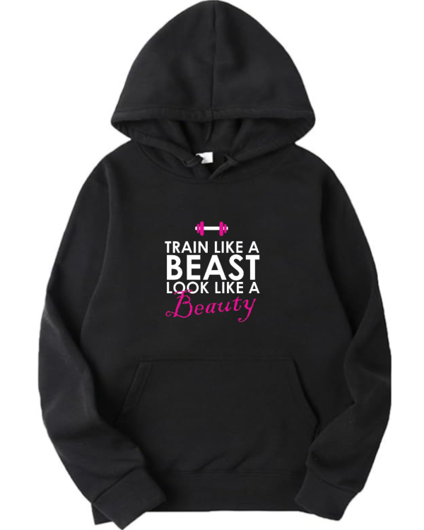 Train Like A Beast Look Like A Beauty Hoodie (3)