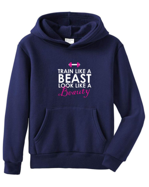 Train Like A Beast Look Like A Beauty Hoodie - Image 5
