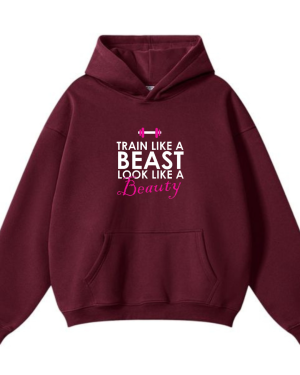 Train Like A Beast Look Like A Beauty Hoodie - Image 2
