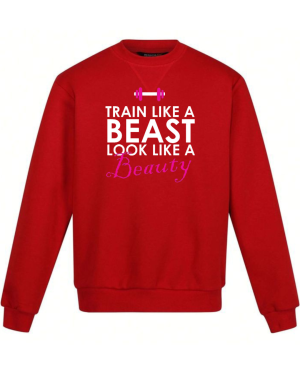 Train Like A Beast Look Like A Beauty Sweatshirt - Image 3