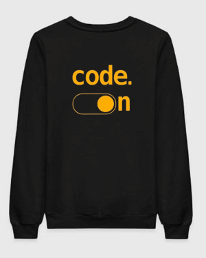 Code On Sweatshirt