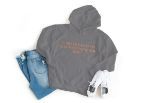 Career Parh, I'm Just Following The Wifi Hoodie Grey
