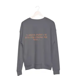 Career path,I'm just following the wifi Sweatshirt grey