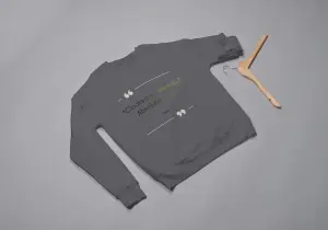 Clocked in mentally, Absolutely not Sweatshirt grey