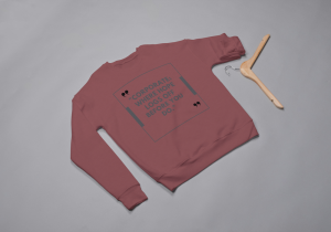 Coorperate Where Hopes Log Off Before You Do Sweatshirt Medium Red