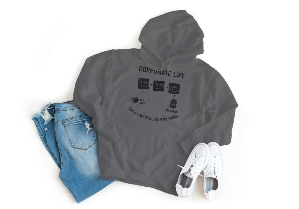 Ctrl+c My Soul,Ctrl+v My Tasks Hoodie Grey