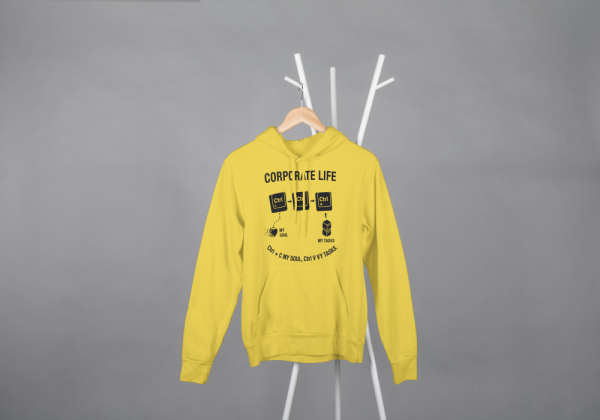 Ctrl+c My Soul,Ctrl+v My Tasks Hoodie Mustard