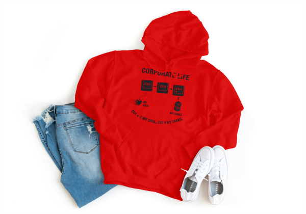 Ctrl+c My Soul,Ctrl+v My Tasks Hoodie Red
