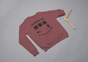 Ctrl+c my soul, Ctrl+ my Tasks Sweatshirt medium red