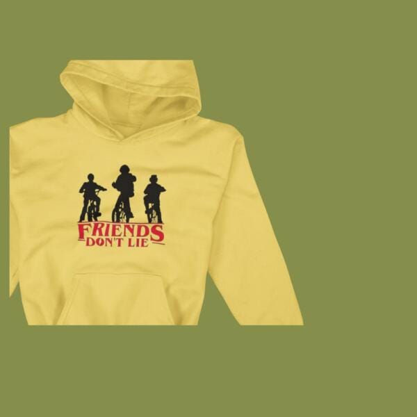 Friends Dont Lie Hoodie Beige