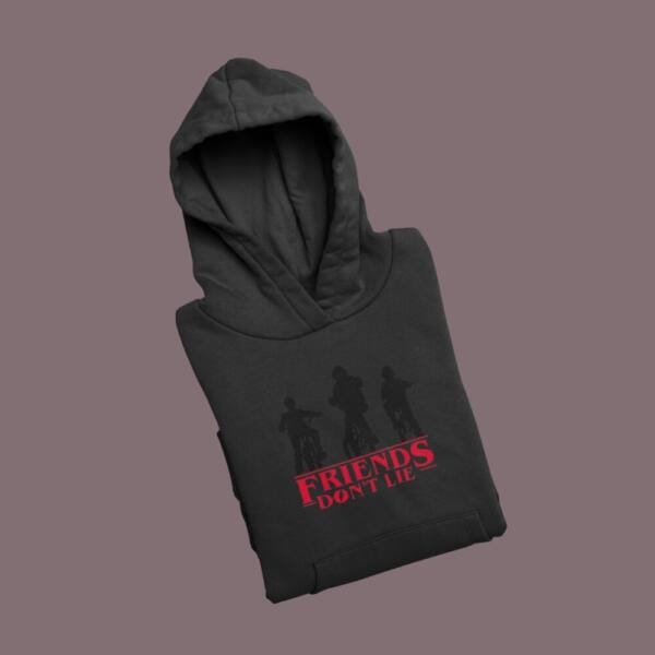 Friends Dont Lie Hoodie Black