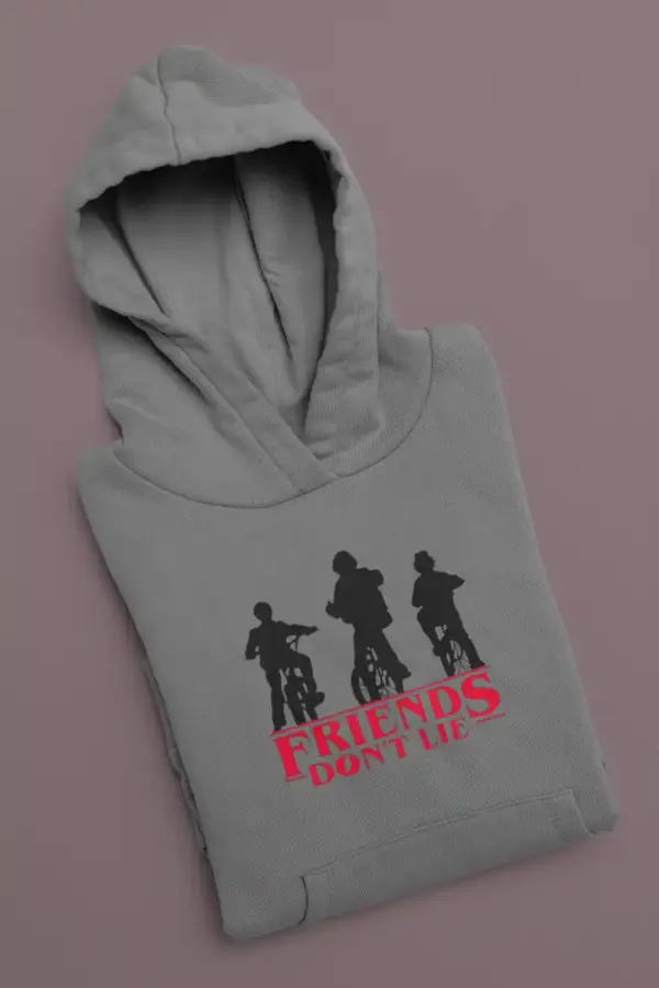 Friends Don't Lie Hoodie Grey